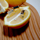 (スモーキークオーツ/silver) rect board ring