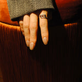 (ガーネット/silver) antique pave triple ring