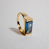 (モスカイヤナイト/gold) rect board ring