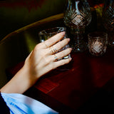 (モアサナイト/silver) starry spiral ring