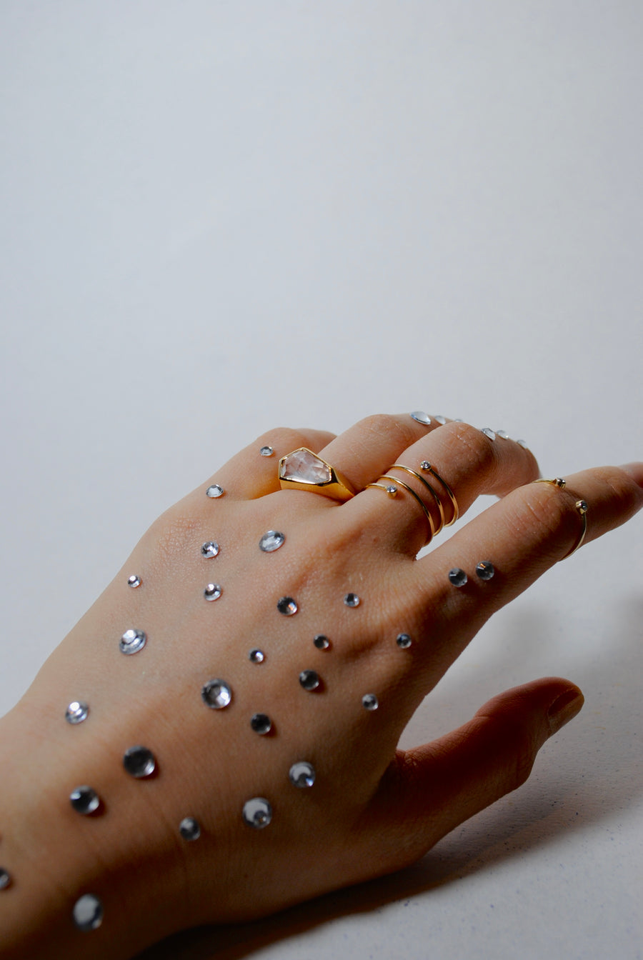(クリスタル/gold) judy ring