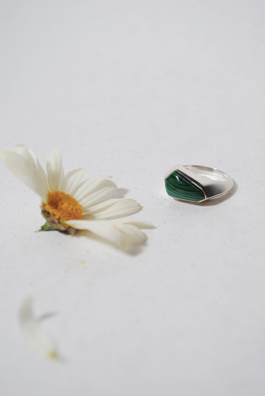 (マラカイト/silver) judy ring