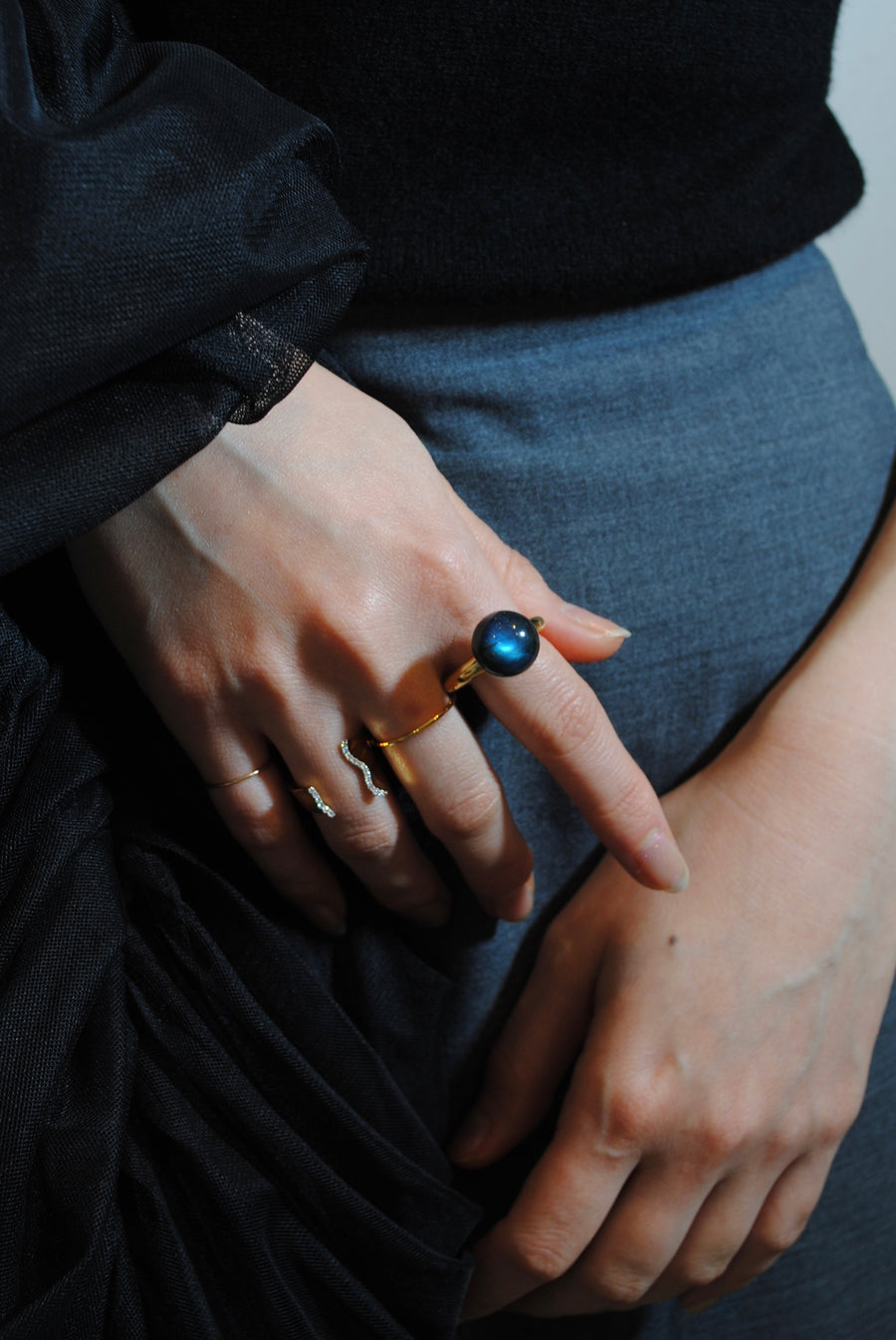 (ラブラドライド/gold) acorn ball ring