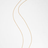 (モアサナイト/gold) layers bar necklace