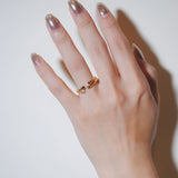(ガーネット/gold) 2way milano ring