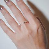 (レインボームーンストーン/gold-silver) 2way milano ring