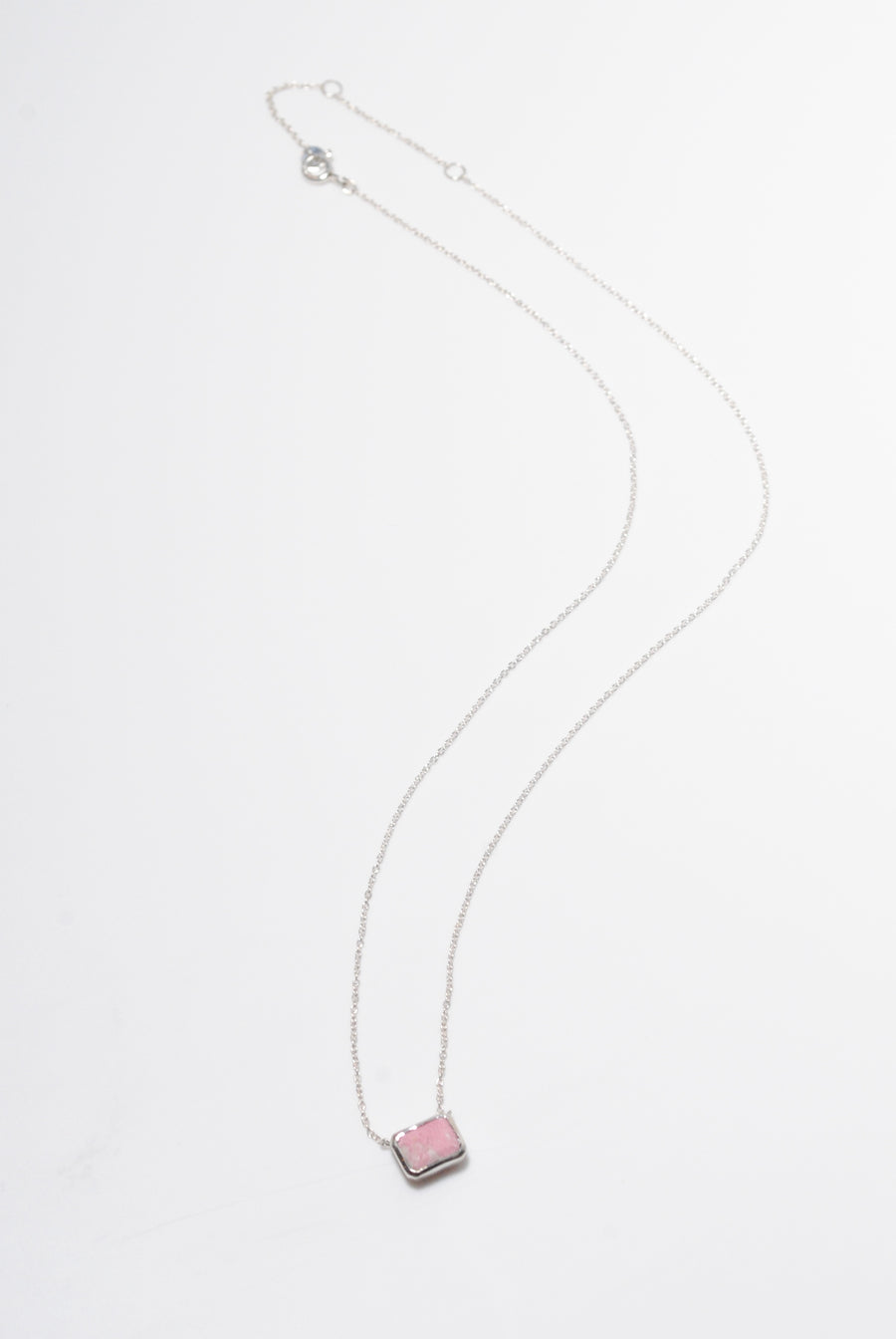 (チューライト/silver) octagon tile necklace