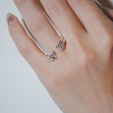 (ペリドット/gold) 2way milano ring