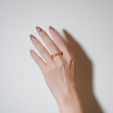 (ホワイトトパーズ/gold) All heart full eternity ring