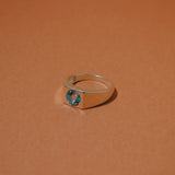 (ブルートパーズ/SILVER)pond ring