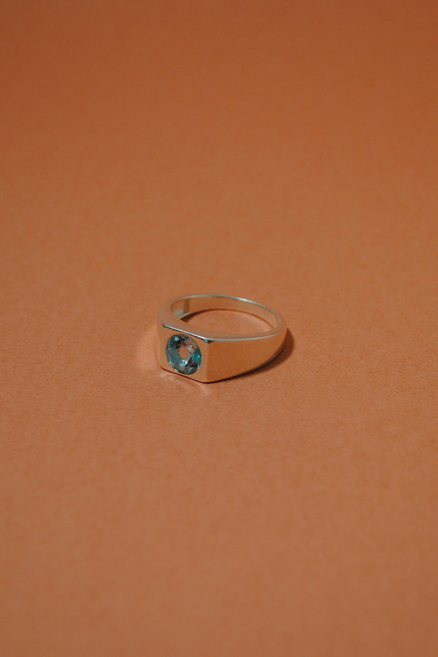 (ブルートパーズ/SILVER)pond ring