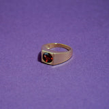 (ガーネット/GOLD)pond ring