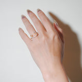 (モアサナイト/gold) drawing ring