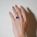 (ラピスラズリ/gold) frame pave ring