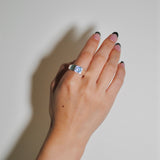 (ブルートパーズ/SILVER)pond ring