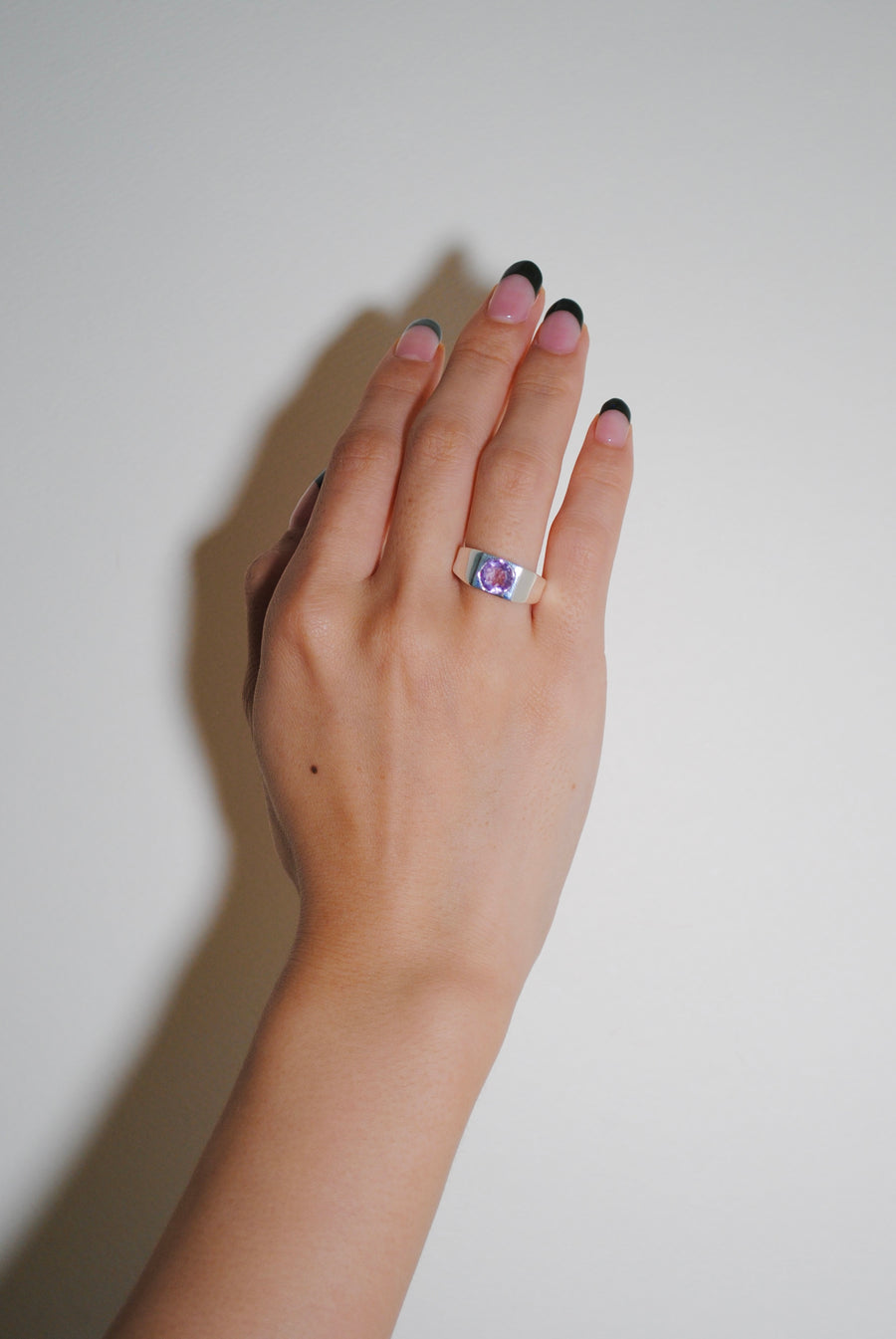 (ピンクアメジスト/SILVER)pond ring