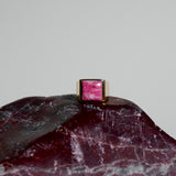 (チューライト/gold) unisex block ring