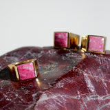 (チューライト/gold) unisex block ring