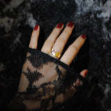 (ガーネット/GOLD)pond ring