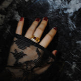 (ガーネット/GOLD)pond ring