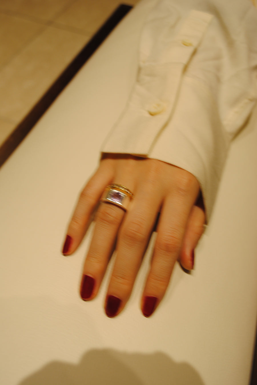 (ピンクアメジスト/SILVER)pond ring