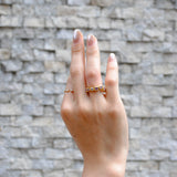 【限定商品】(ピンクアメジスト/gold) waved eternity ring-multi shape-
