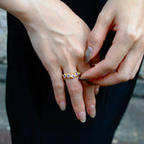 【限定商品】(ピンクアメジスト/gold) waved eternity ring-multi shape-