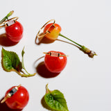 (カーネリアン/gold) mini rect boad ring