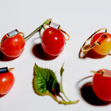 (カーネリアン/gold) mini rect boad ring