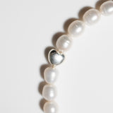 (パール/silver) heart mantel pearl necklace