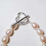 (パール/silver) heart mantel pearl bracelet