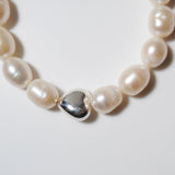(パール/silver) heart mantel pearl bracelet