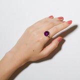 (アメジスト/gold) moon walk  ring