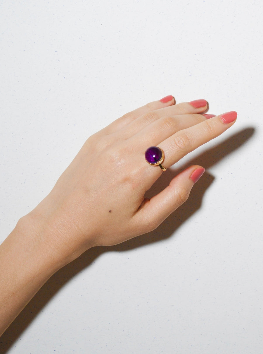 (アメジスト/gold) moon walk  ring