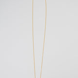 ゴールデングリーン(gold)：oval flower necklace