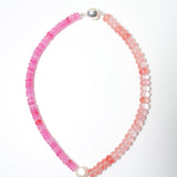 (ピンククオーツ/ストロベリークオーツ) 2way playful rosary necklace #001