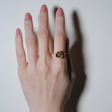 (ダイヤモンド_ウォーターメロントルマリン/gold) water tour diamond ring 11号