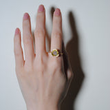 (ダイヤモンド_ウォーターメロントルマリン/gold) water tour diamond ring 13号