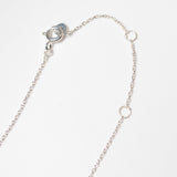 (ブラックオニキス/silver) frame pave necklace