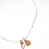 (パール/silver)  baby pearl necklace