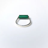 (マラカイト/silver) rolling ring