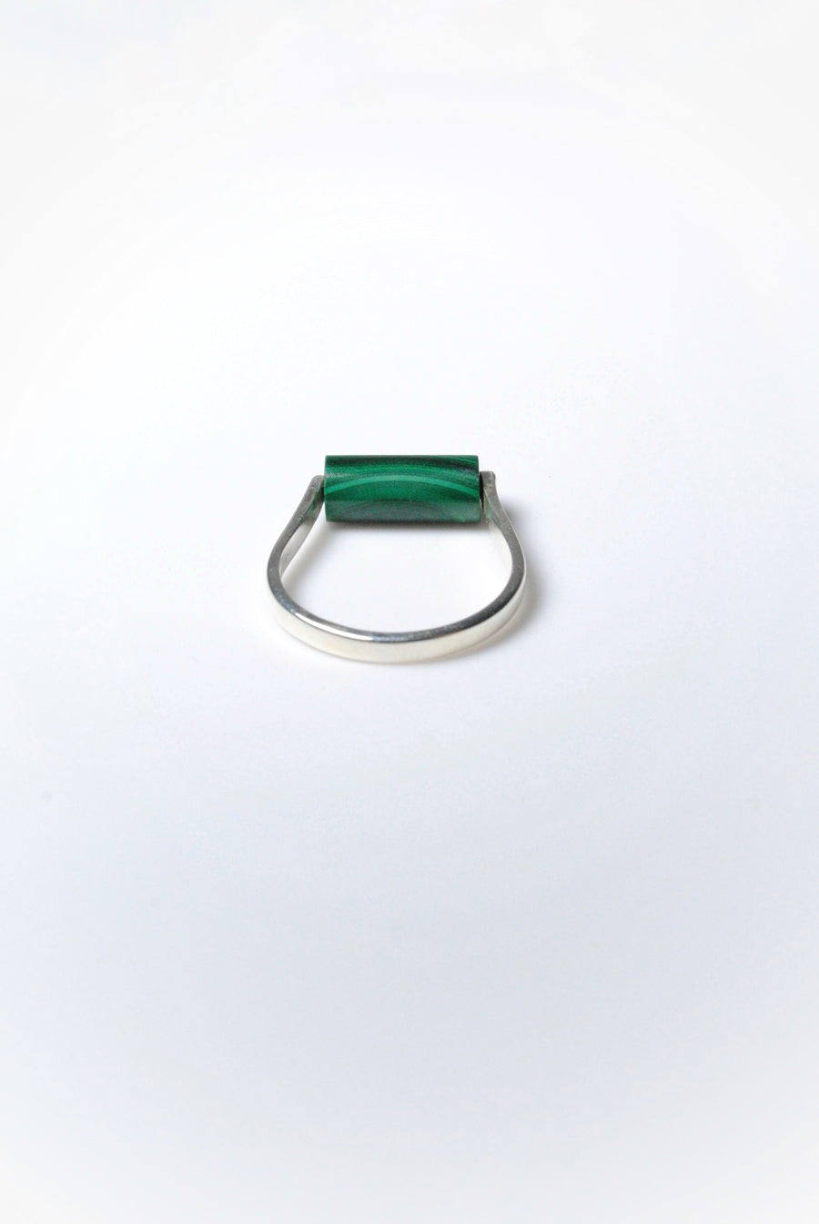 (マラカイト/silver) rolling ring
