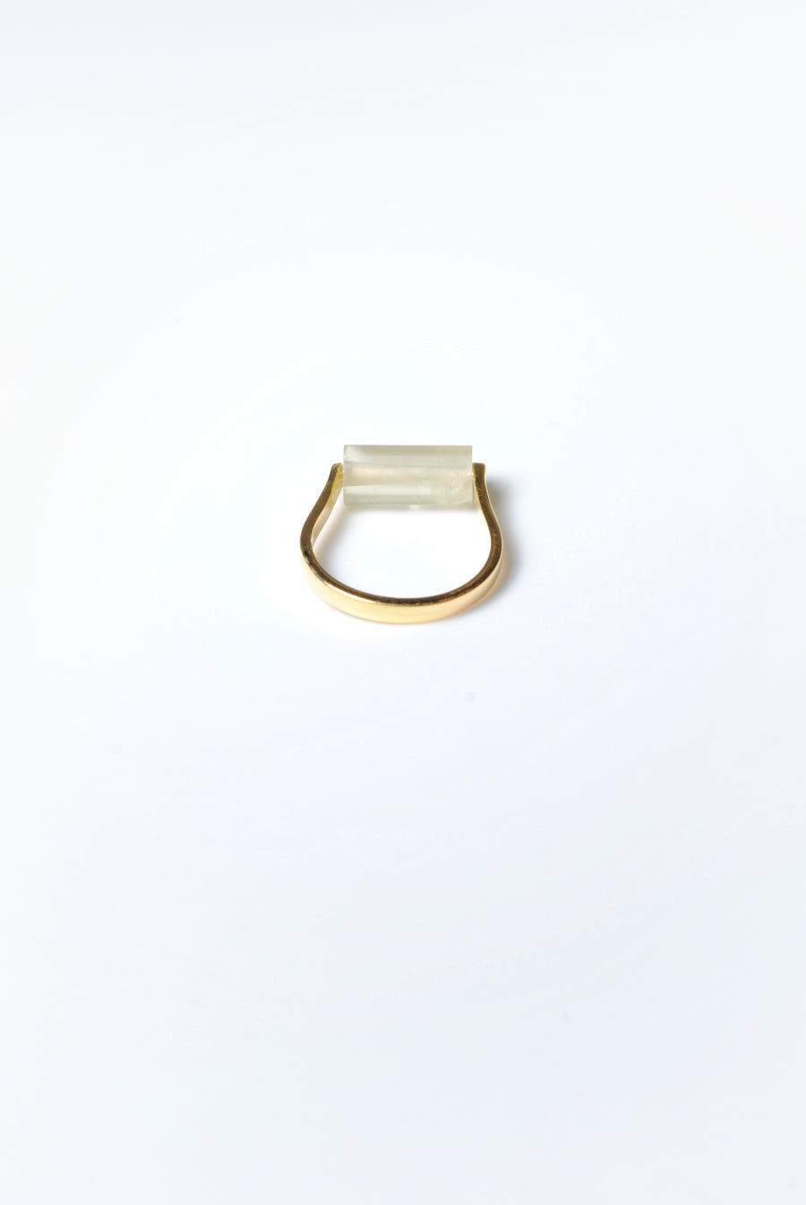 (レモンクオーツ/gold) rolling ring