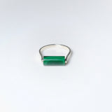 (マラカイト/silver) rolling ring