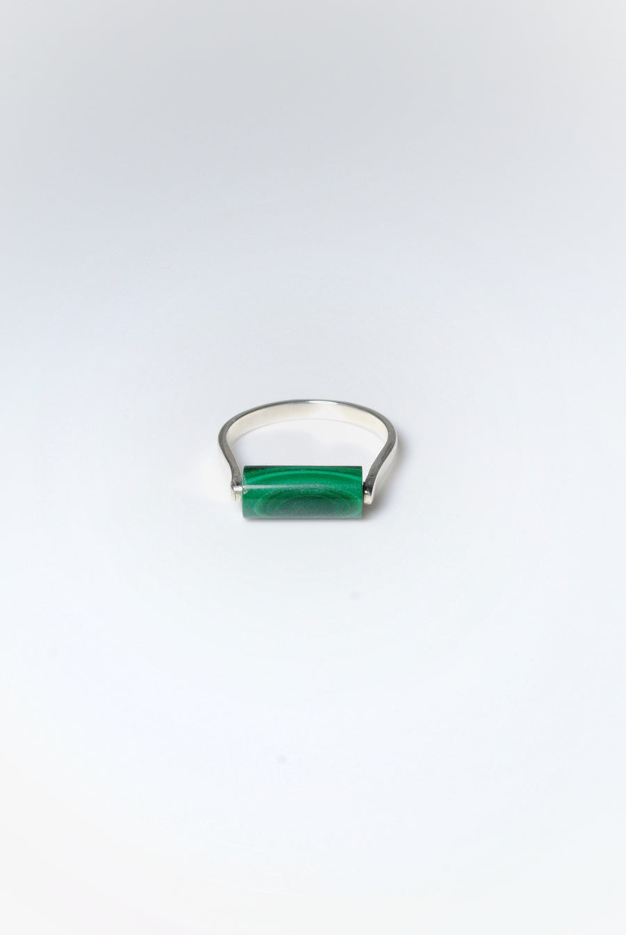 (マラカイト/silver) rolling ring