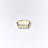 (レモンクオーツ/gold) rolling ring