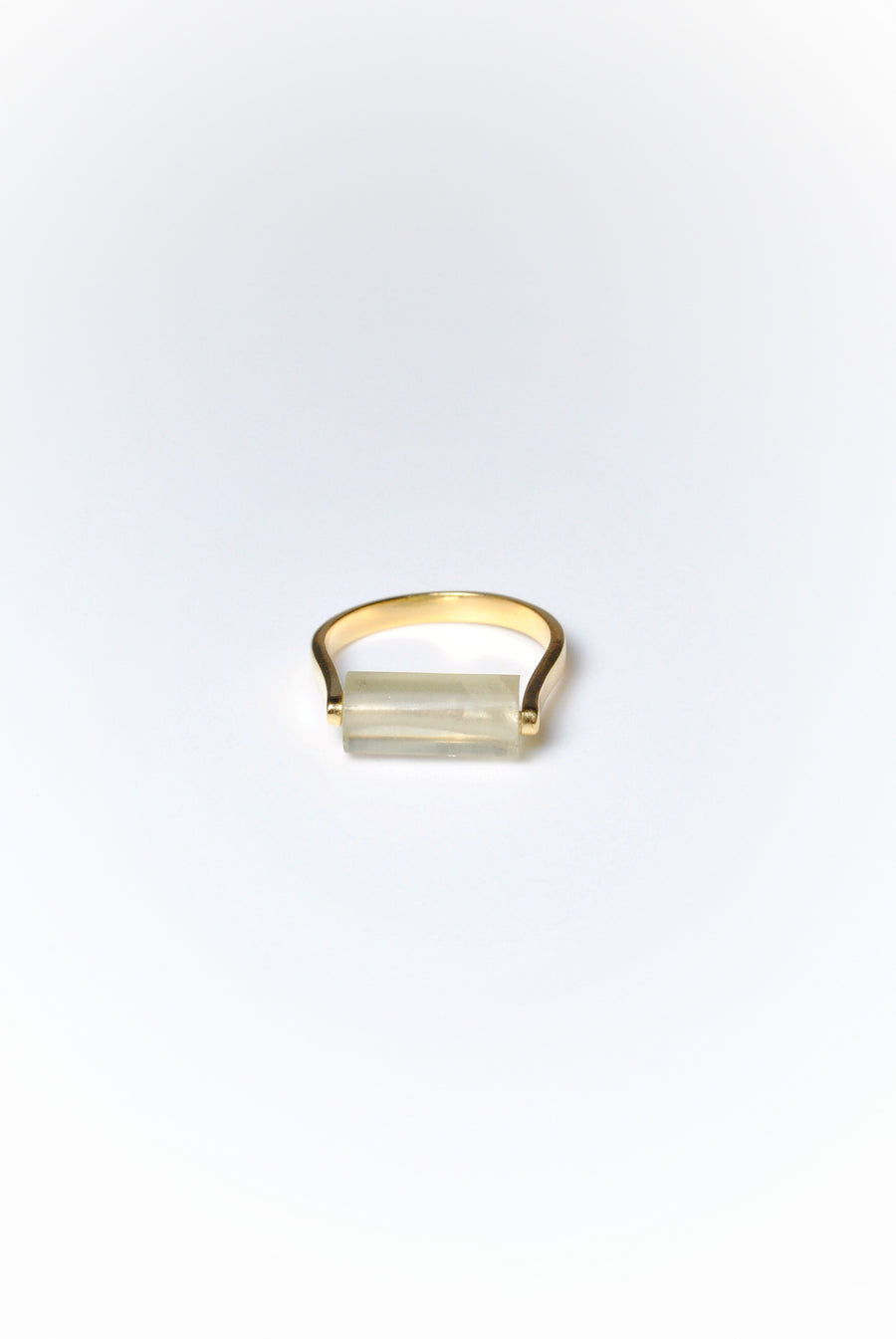 (レモンクオーツ/gold) rolling ring