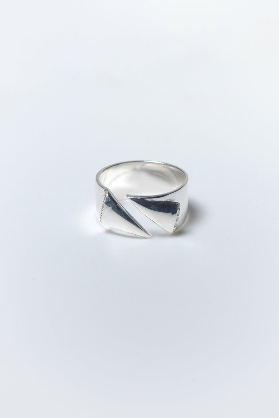 (モアサナイト/silver) origami ring