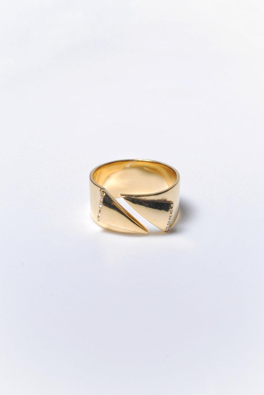 (モアサナイト/gold) origami ring