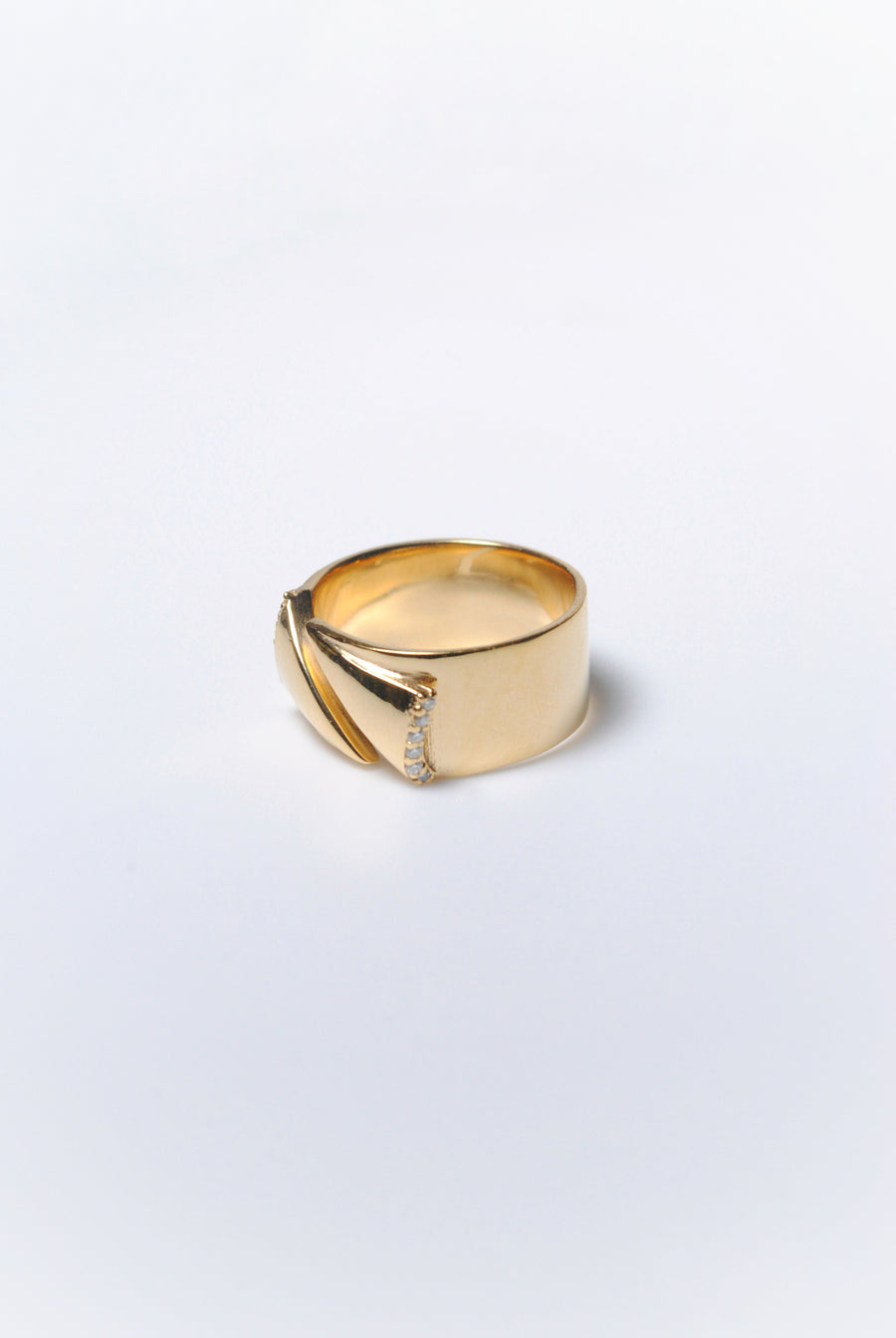 (モアサナイト/gold) origami ring